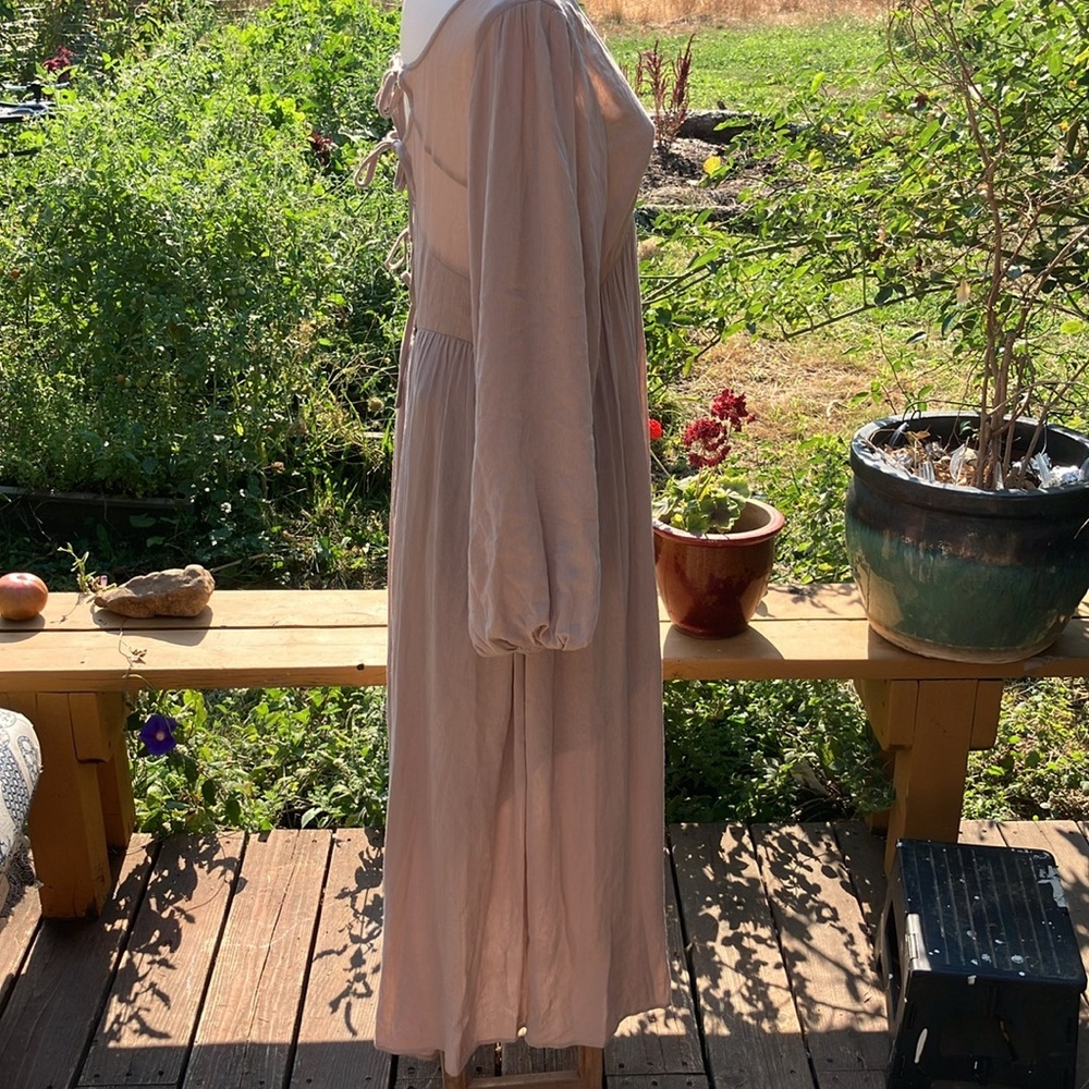 L Love Self maxi dress with tie lace back M - Picture 6 of 14